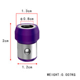 General Purpose 4 Pcs 6.35mm Screwdriver Bit Magnetic Ring Screws Drill Bit Strong Magnetizer Magnet
