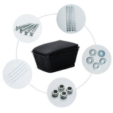 Rear Bike Basket Large Capacity Metal Wire Bicycle Basket Waterproof Rainproof Cover mtb accessories bag for bicycle
