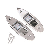 Navigation Lights Waterproof Pontoon Boat Teardrop Side Bow Lamps Stern Light, DC 12V, Stainless Steel