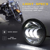 4.5 Inch Motorcycle Light LED Waterproof Passing Lights for HARLEY Headlight Round Auxiliary Spot Lamps Motorcycle Accessories
