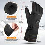 Heated Gloves For Men Electric Rechargeable Battery Heating Gloves For Winter Motorcycle Cycling Riding Hunting SKi Snow Mittens