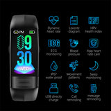 P11 ECG+PPG Smart Band Blood Pressure HR Monitor Smartband Fitness Tracker Watch Pedometer Smart Bracelet For IOS Android phone
