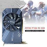 New Video Card For ZOTAC P106-90 3GB Mining GPU Video Card GTX 1060 GDDR5 PCI Express 3.0 6-Pin PCI-E PCI Express 2.0 x16