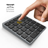 Bluetooth Numeric Keypad Protable Aluminium Alloy Wireless Keyboard Cover For Ipad Android Windows phone Mackbook Tablet