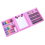 208Pcs/set Washable Watercolor Pencil Kit Kids Graffiti Painting Brush Set Art Drawing Tools With A4 Paper, Coloring Pencil
