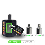 3-Piece Torque Wrench Tester With  Adapter 3-200N.m Digital  Meter Display Head Bike Car Repair Bicycle