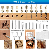 46Pcs Electric Soldering Iron Kit Wood Burning Pen 60W Carving Pyrography Soldering tips Tools set 110V/220V Wooding Repair DIY