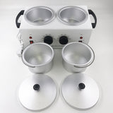 Double Depilatory Wax Heater Melting Machine Paraffine Warmer SPA Epilator Hair Removal Tool