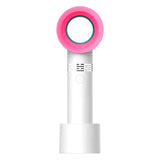 LA Mini Handheld Bladeless Portable USB Rechargeable Fan Fan Household Handy Fan Small Airflow 3 Speed Level Cooling Fan