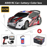 Wltoys A949 Racing Rc Auto Originele Rtr 4WD 2.4Ghz Speelgoed Afstandsbediening 1:18 Hoge Snelheid 50 Km/h Elektronische Gratis