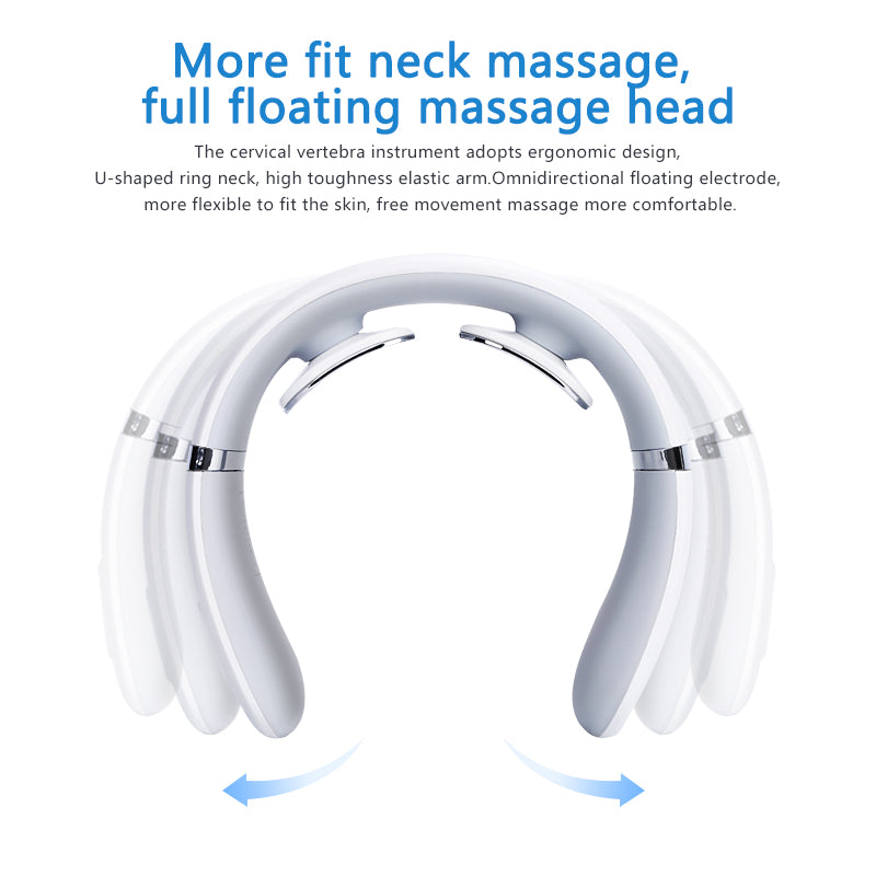 Smart Electric Neck and Shoulder Massager Low Frequency Heating Pain Relief  Tool