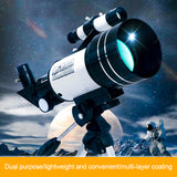 150X Professional Astronomical Telescope Smart Star Search by Phone 70 mm Wide Angle Student Space Observation Telescope&amp;Tripod