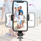 3 In 1  Aluminum Alloymini Wireless  Bluetooth-compatible Selfie Stick With Tripod Foldable Monopods Universal For Smartphone