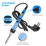 Adjustable Temperature Soldering iron kit  80W 220V / 110V Solder Iron LCD Electric Soldering Iron Welding Repair Tools