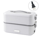 Self-cooking Electric Lunch Box 300W 1.1-1.2L Mini Food Heater Steamer Lunch Box for Home Office School Travel Cook