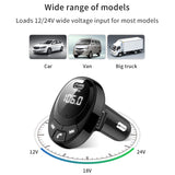 Bluetooth 5.0 FM Transmitter Car Mp3 Player Car Fast Charging Lossless Sound U disk &amp; TF Card Hands free Multi-protections