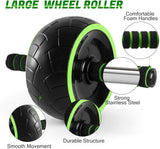 Large AB Roller Set with Push-up Rod Sliding Disc Rope Skipping Hand Exercise Knee-protector Home Gym Exercise Set  ab machine