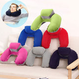 Inflatable Soft Car Travel Head Neck Rest Air Cushion U Pillow Sleep Cushion Z5 Special Design Unique Structure for Outdoor