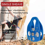 Mountaineering Rock Climbing Rescuing Single Roller Pulley, Carriage Pulley Sheave Rappelling Arborist Equipment