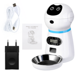 Smart Automatic Pet Feeder With Voice Record Stainless Steel LCD Screen Timer for Dog Food Bowl Cat Food Dispenser Pet Supplies