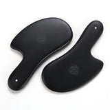 Black Bian Stone Gouache Scraper Natural Stone Guasha Board Back Leg Body Scraping Massage Acupuncture Therapy Spa Health Care