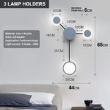 Nordic modern wall lamp Led minimalist wall lamp, living room bedroom, staircase lamp, home decoration bedside wall lamp install