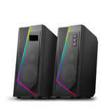 Redragon GS520 Anvil Aux 3.5mm Stereo Surround Music RGB Speakers Sound Bar For Computer 2.0 PC Home Notebook TV Loudspeakers