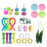 Fidget Toys Pack Anti Stress Set Kawaii Gift Toys Box Children Simple Dimple Antistress Relief Figet Toys Pakket Kit Dropship