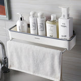 Bathroom Accessories Racks Wall-Mounted Free-Perforation Toilet Shower Room Towel Rack Kitchen Vanity Multi-Function Storage