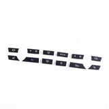 12 pcs Button Key Caps Repair Kit A/C Heater Switch Cover 61319313923 Fit for BMW 5 6 7 Series F07
