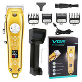 Professional hair trimmer cordless barber hair clipper for men electric rechargeable beard hair cut machine adjustable