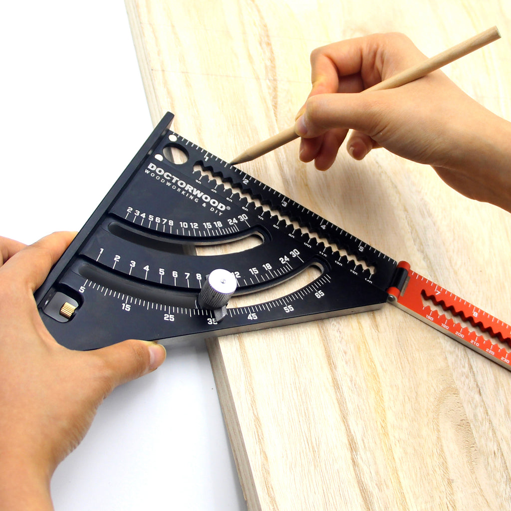Extendable Measuring Ruler Stick Foldable Multifunction Measuring Ruler Woodworking Positioning Tool An ...