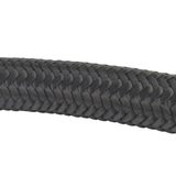 5M AN6 Black Stainless Steel Braided Nylon Hose Fuel Pipe Oil Cooler System Adapter Kit 6AN 0/45/90/180Degree Hose End Fitting