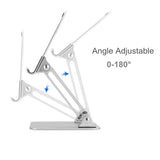 Desktop Tablet Holder Aluminum Mobile Phone Stand Angle/height Adjustable Folding Bracket