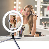 26cm Selfie Ring Light Led  Photography Ringlight Holder Fill Ring Light With Tripod Stand For Video Makeup  Live Streaming