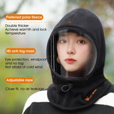 WEST BIKING Winter Cycling Warm Mask Hat Cycling Windproof Neck Protections Cap for Men Women Integrated Ear Protections Mask