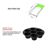 8pcs/set 7 Inch / 8 Inch Air Fryer Accessories for Gowise Phillips Cozyna and Secura Fit all Airfryer 3.73.7 4.2 5.3 5.8QT