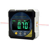 Rechargeable Battery Digital Level Protractor Inclinometer 2-side Laser Magnetic Level Angle Meter With 4-sides Magnets
