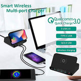 Wireless Charger Holder Desk Stand  For Samsung Galaxy Z Fold 3 Fold2 S21 Ultra S20 Fe Note 20 10 Plus Iphone 12 Pro Max