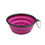 350/1000ml Large outdoor dog Silicone Folding Bowl Portable Water Bowl For Dogs Puppy Food Collapsible Pet Feeder Dish Bowl toy