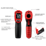 HABOTEST HT641A+ Infrared Thermometer -58~752℉ Non-contact Digital Heat Temperature Gun IR Laser Surface Temperature Meter