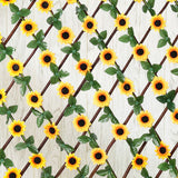 Greenhouse Garden Screening Artificial Flower Leaves Fence Backyard Balconies Trellis Privacy Screen Home Easy Install Indoor