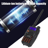 For GT-3PLUS Wireless VHF UHF Radio Walkie Talkie with Lithium Ion Battery UK 100-240V