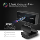 HXSJ S3 5MP Auto Focus Webcam HD 1080P USB Web Camera with Built-in Microphone Computer Camera with Privacy Cover for PC Laptop