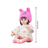 42cm Rebirth Doll Simulation Baby Vinyl Soft Kid's Educational Toys Doll With Lovely Faces And Movable Limbs
