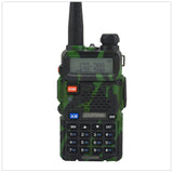 Camouflage baofeng Radio dualband UV-5R walkie talkie dual display 136-174/400-520MHz two way radio with free earpiece BF-UV5R