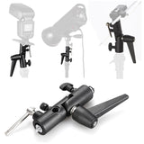 Flash Bracket H-Type Swivel Umbrella Holder Adapter Adjustable 1/4" 3/8" for Flash Light Stand Mount Umbrella Softbox