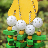 1pc Pet Parrot Toys Wooden Durable Birds Chew Toys  Large Colorful Toys for Parrot Macaw Pet Bird Swing Toy Pets Accessories