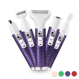 Protable 5in1 Electric Hair Remover Epilator Wet&amp;Dry Lady Shaver Nose Hair Trimmer Eyebrow Leg Armpit Bikini Trimmer Women Razor