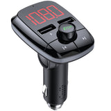 V5.0 Bluetooth FM Transmitter Radio Adapter Car Hands free Call 2 USB Ports Fast Charger FM Transmitter